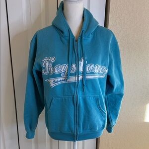 Keystone, CO Teal Zip-Up Hoodie